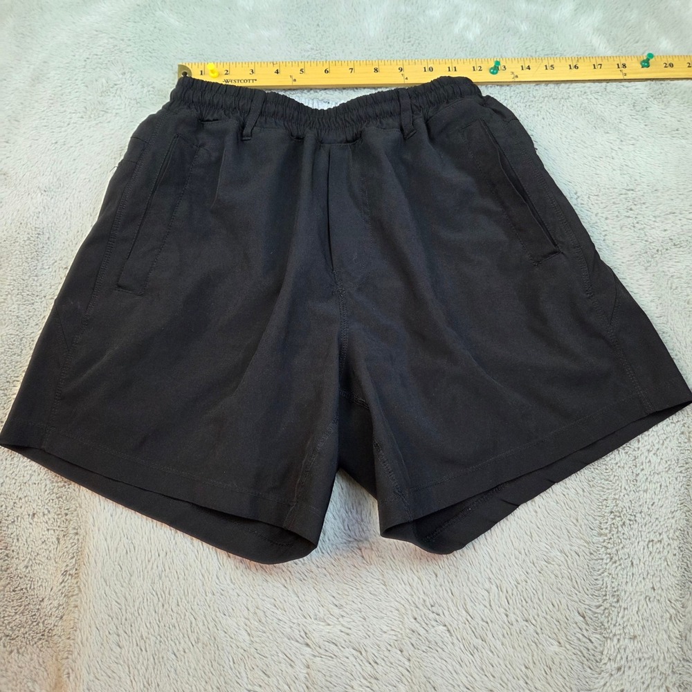 Freeballers Athletic Shorts Men M Built-in Compression Girdle Zipper Pockets Blk